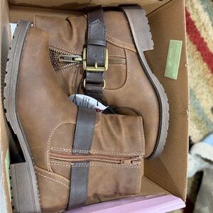 Brown Leather Ankle Boots